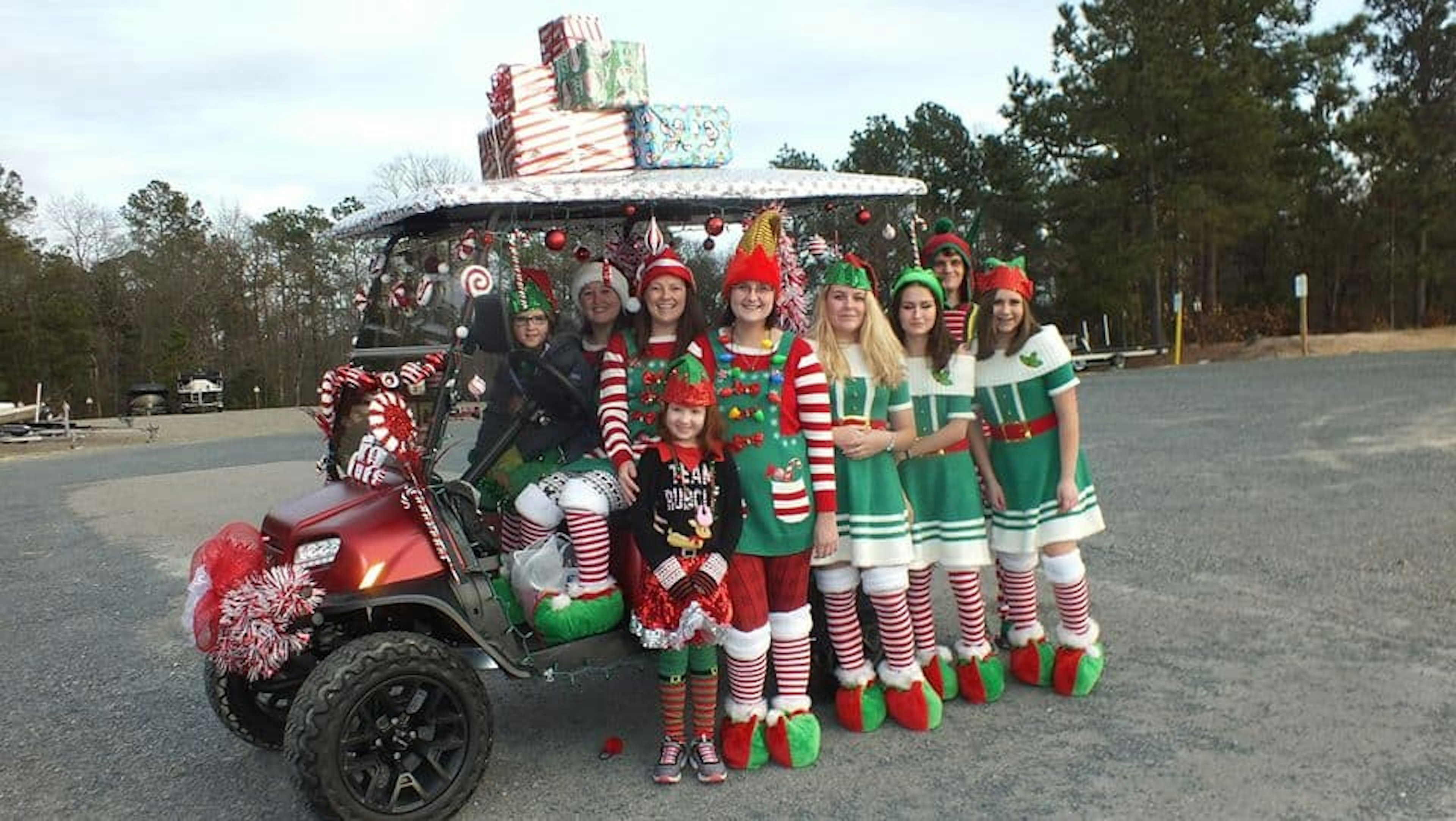 Holiday Golf Cart Parade at Barefoot Landing