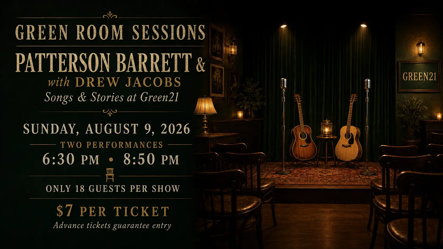The Green Room Sessions No. 001: Patterson Barrett & Friends featuring Drew Jacobs