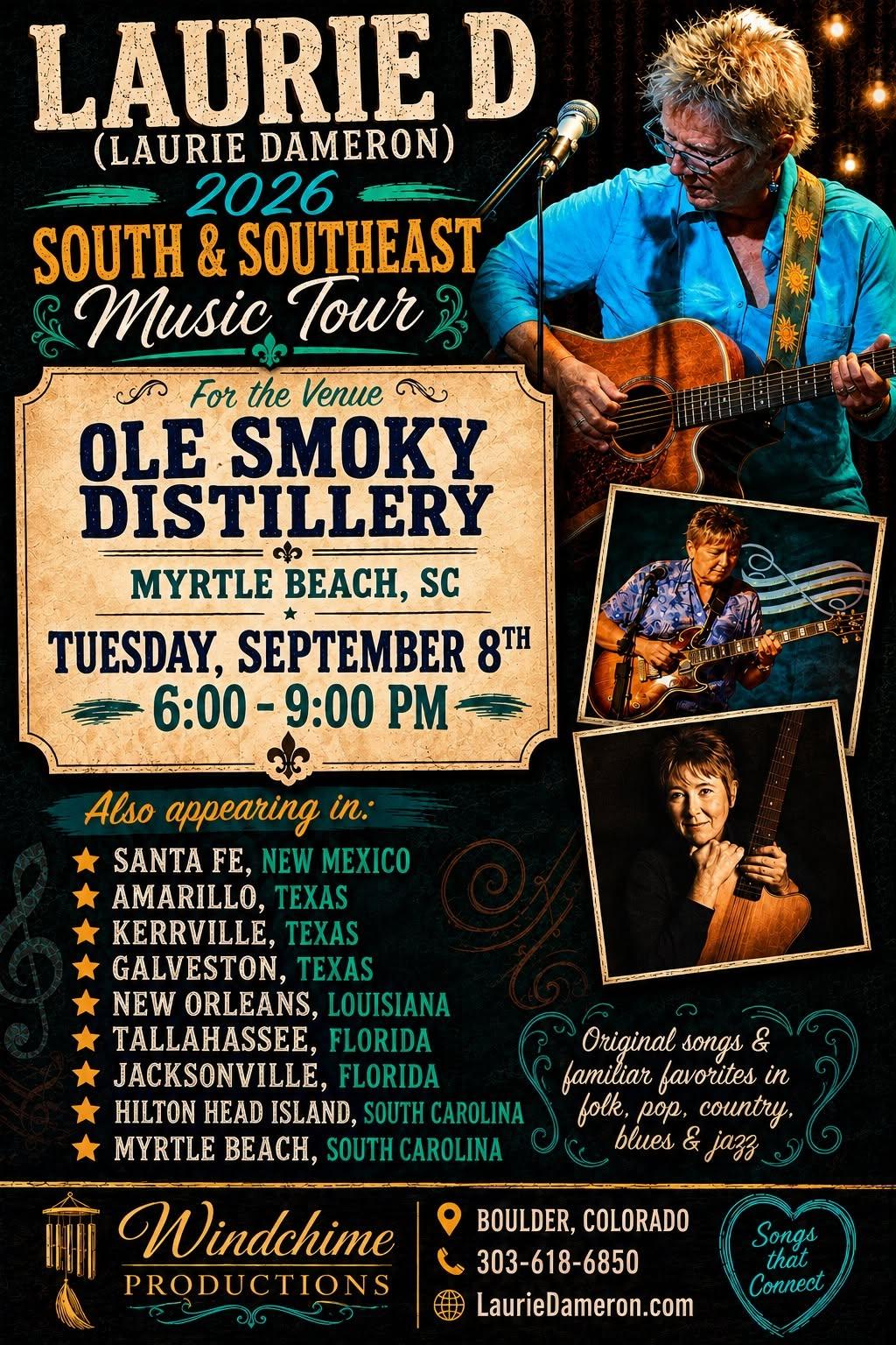 Laurie D Performing at Ole Smoky Distillery in Myrtle Beach â Sept. 8